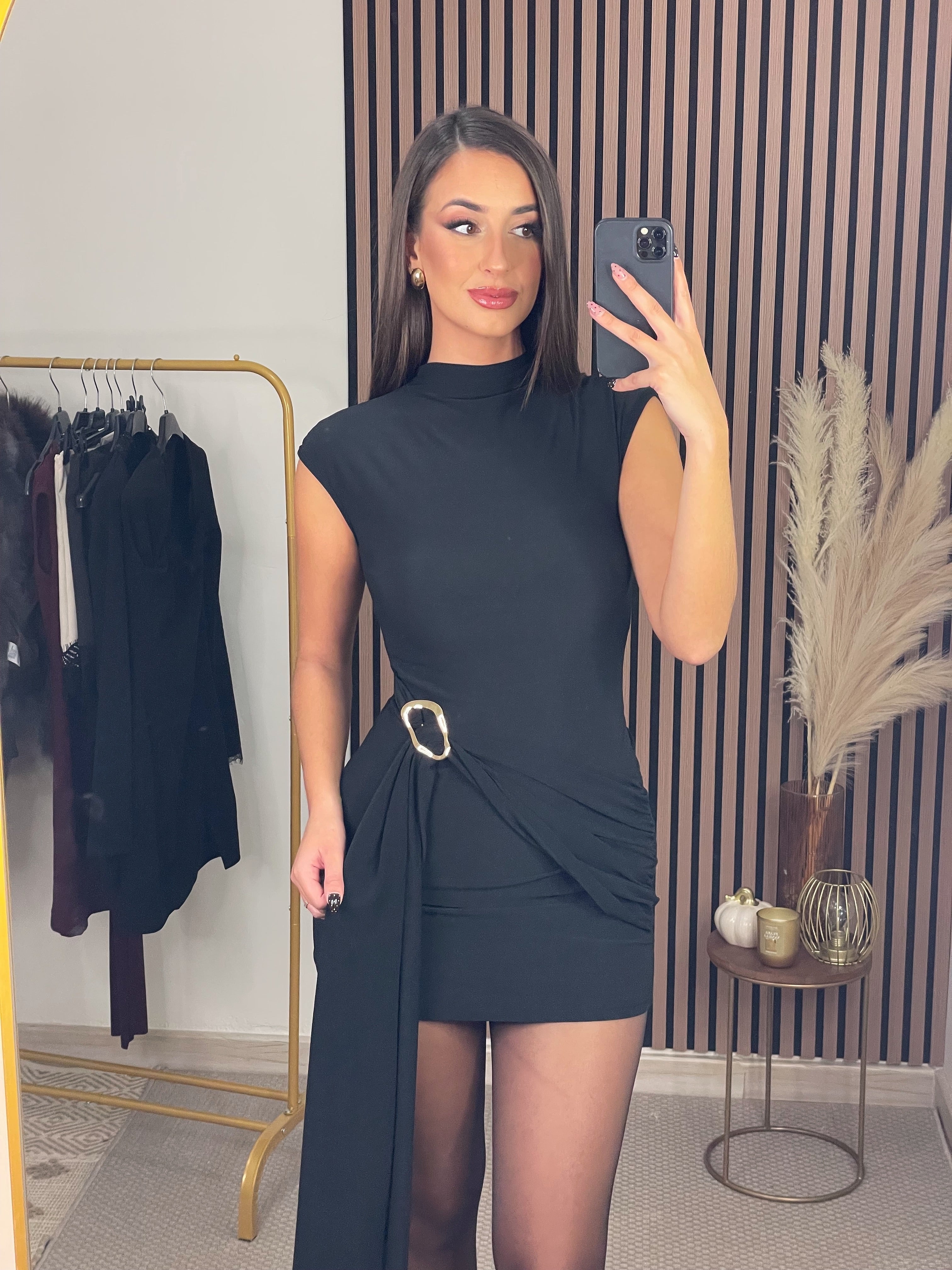 VESTIDO JEVA MINI NEGRO