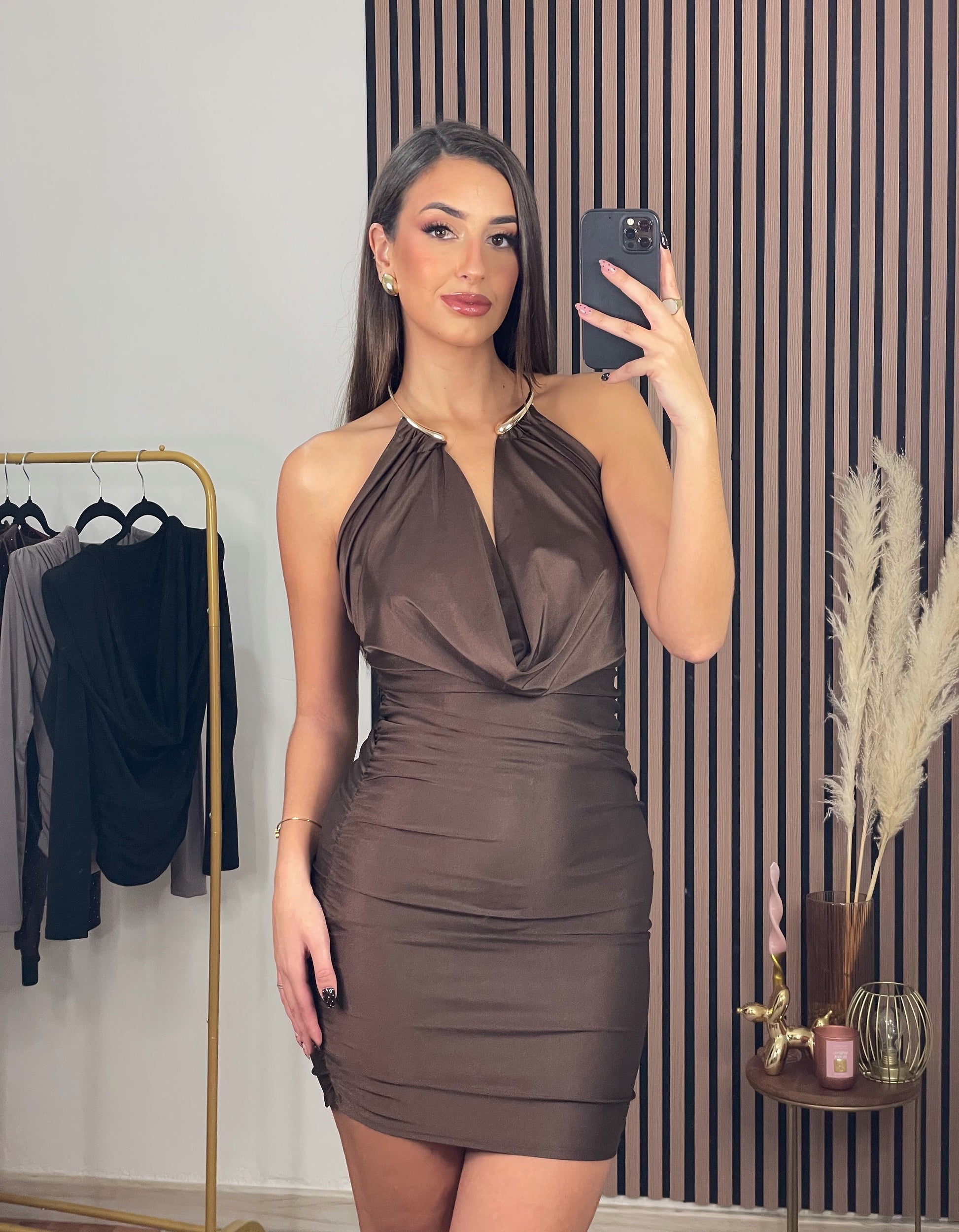 VESTIDO CLEO MARRÓN