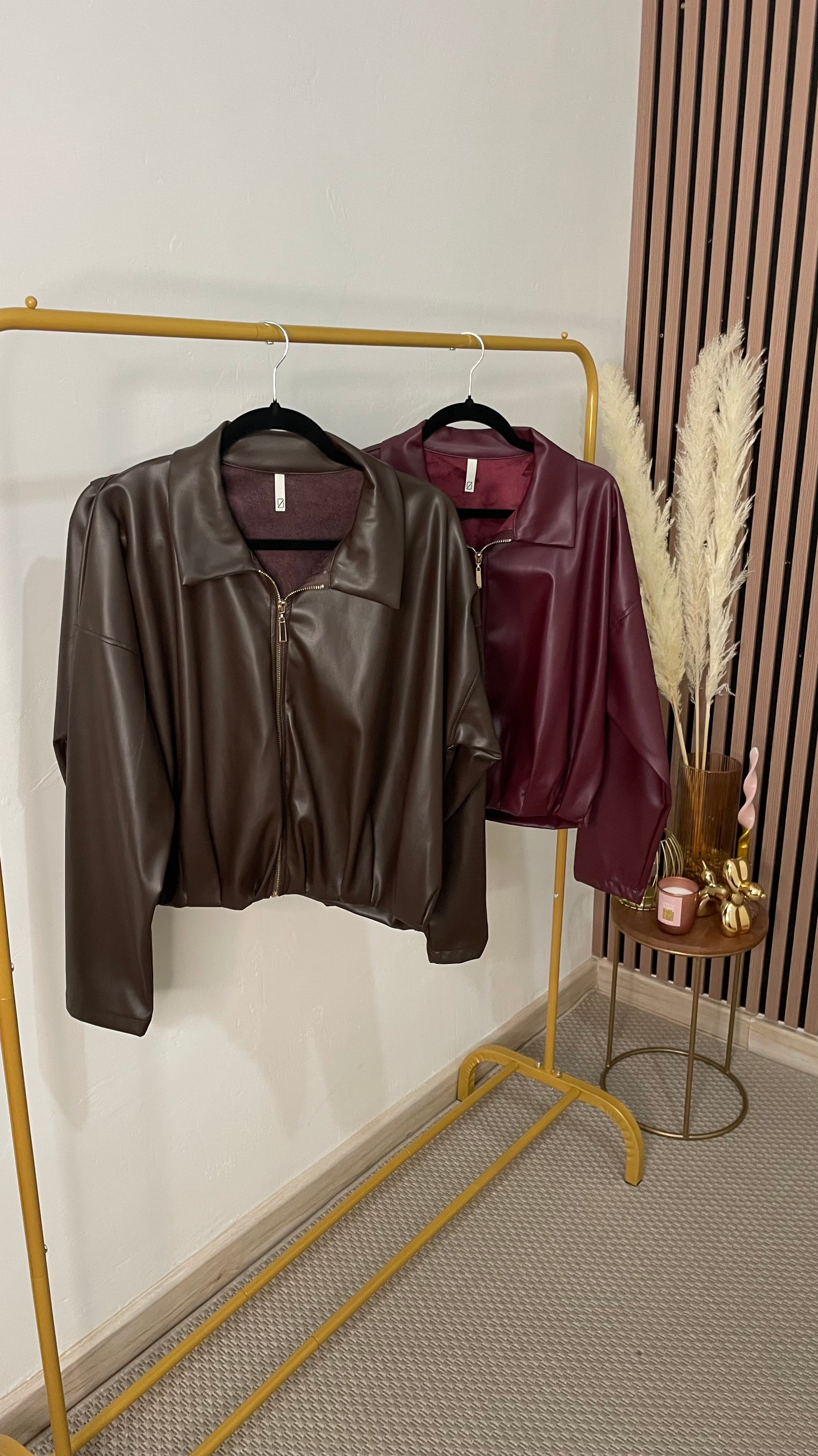 BOMBER POLIPIEL MARRÓN