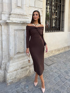 VESTIDO DIDO MARRÓN