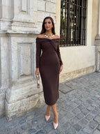 VESTIDO DIDO MARRÓN