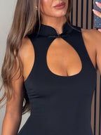 VESTIDO CHINOIS NEGRO