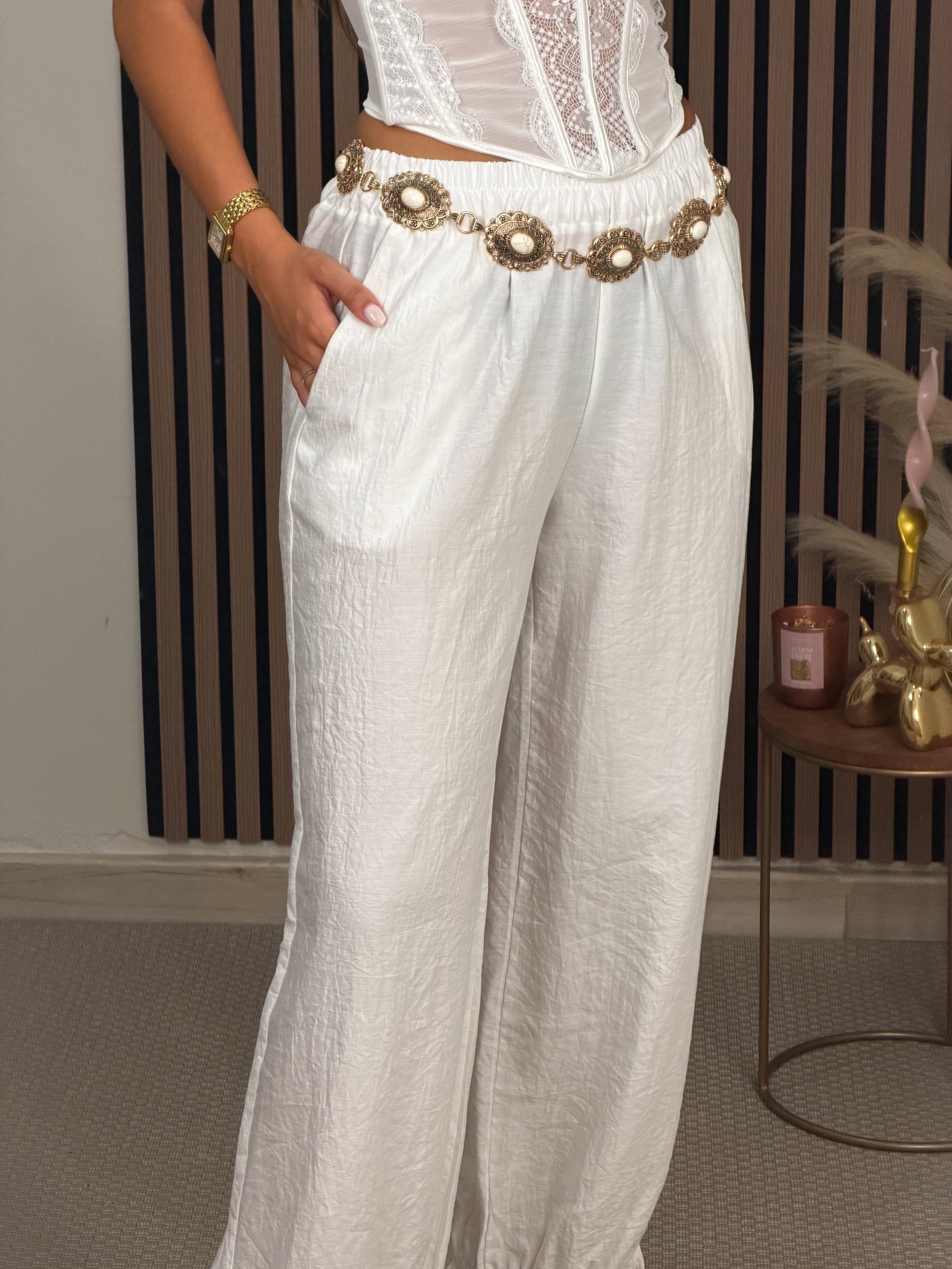 PANTALÓN LAZO BLANCO