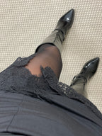 FALDA PANTALÓN ENCAJE NEGRA