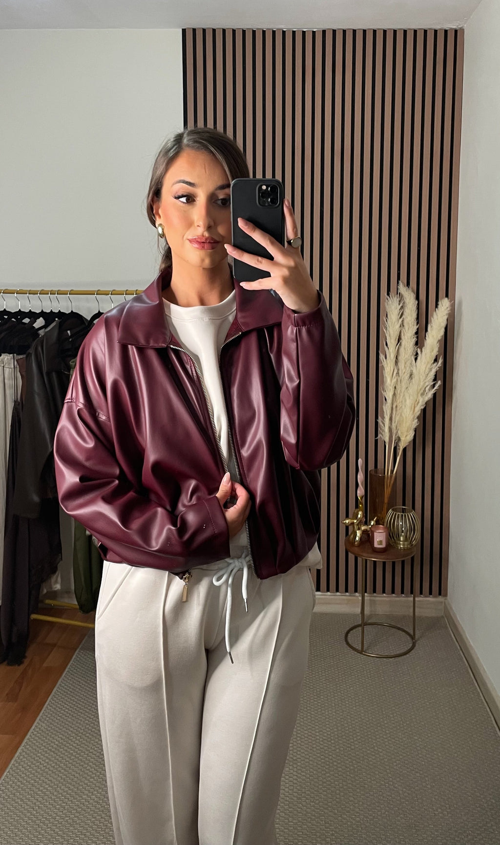 BOMBER POLIPIEL BURDEOS