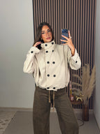 BOMBER GABARDINA BEIGE